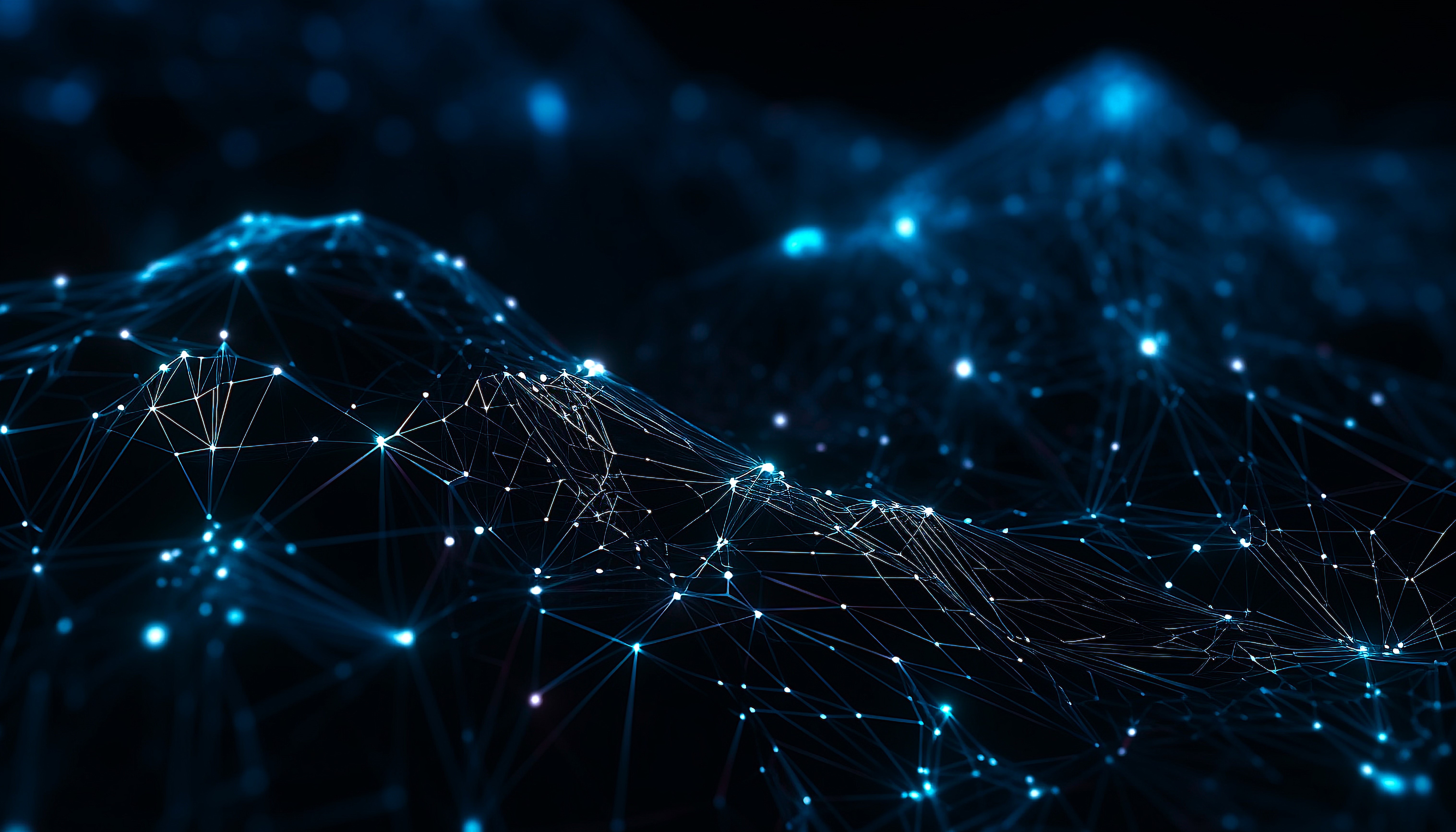 Blue technology circuit board background